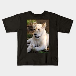 Adolescent Male White Lion Kids T-Shirt